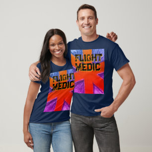 Unisex Flight Medic Red Blue lila star life T Shirt