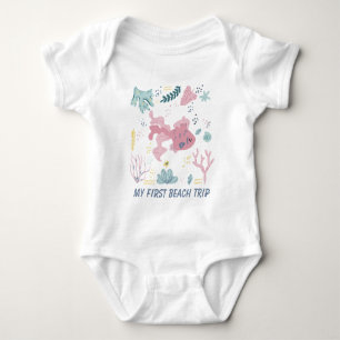 unisex första stranden resa Baby Bodykostym T Shirt