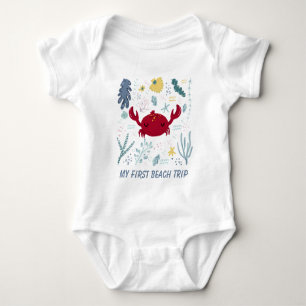 unisex första stranden resa Baby Bodykostym T Shirt