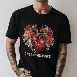 Unisex Halloween "Gothic Romantik" Gothic Heart T Shirt