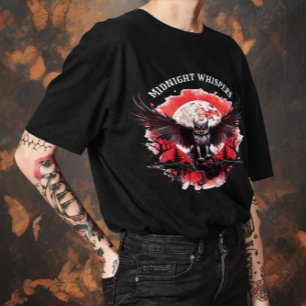 Unisex Halloween "Midnight Wishper" Gothic T Shirt