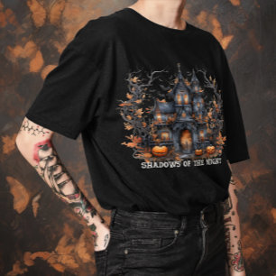 Unisex Halloween "Nattens skuggor" gotik T Shirt
