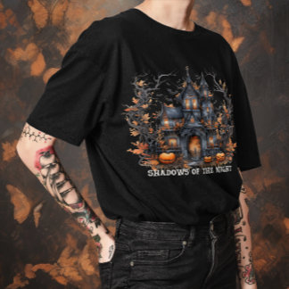 Unisex Halloween "Nattens skuggor" gotik T Shirt