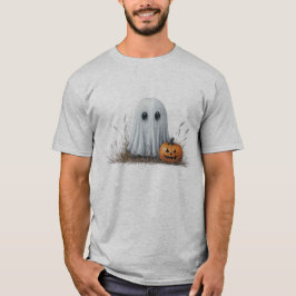 Unisex Halloween pumpkin ansikte och spöke T Shirt