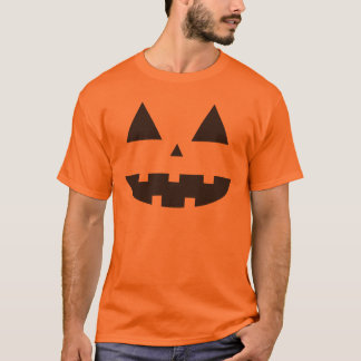 Unisex Halloween Pumpkin Ansikte T-Shirt