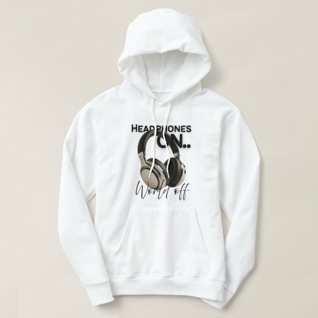 Unisex hoodie sweatshirt minimal grafik (Design framsida)