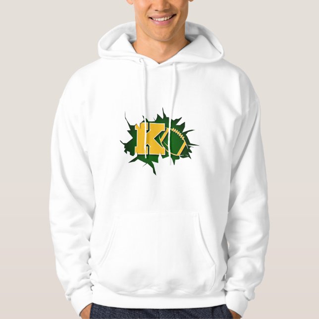 Unisex- Hoodies för Kingsburg ungdomfotboll Tröja Med Luva (Framsida)