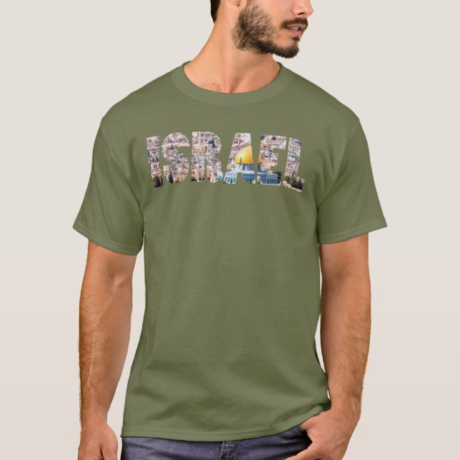 UNISEX, ISRAEL Jerusalem T Shirt (Framsida)