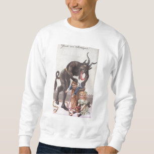 Unisex- Krampus tröja Lång Ärmad Tröja