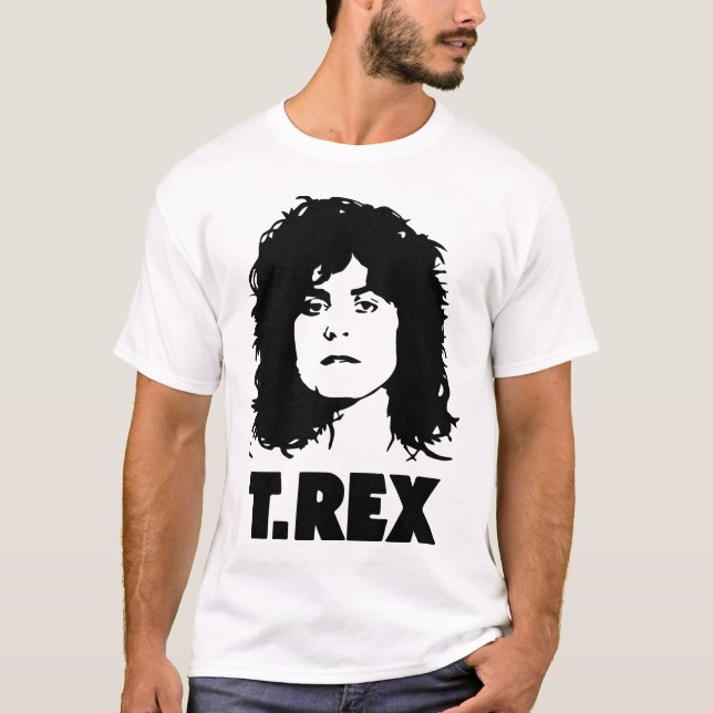 Unisex- LadyFit för Marc Bolan Rex manar metall T Shirt (Framsida)