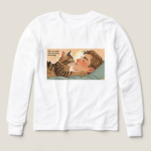 Unisex Långärmad Tee-Funny Cat Lover Shirt T