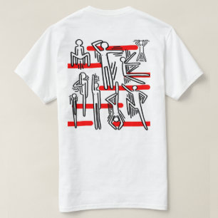 Unisex Maitea illustrerade figurer T Shirt