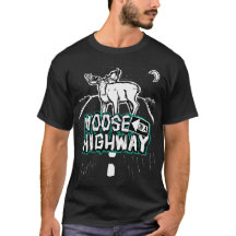Unisex Moose på en motorväg (endast framsidan)