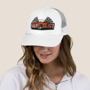 Unisex Motorsport Bil Racing Retro Truckerhatt Keps