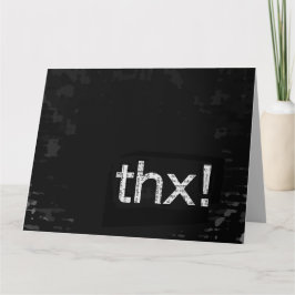 Unisex Newspaper Print Tack Typography Card