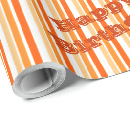Unisex Orange Rand Gift Wrap Presentpapper