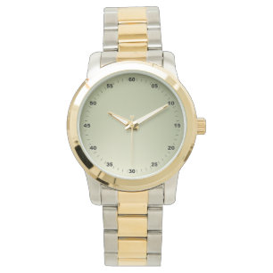 Unisex Oversize Numbers Guld Armbandsur