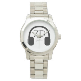 Unisex Oversized Silver Bracelet Watch Armbandsur