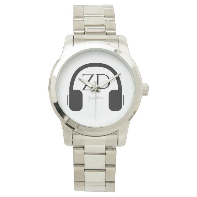 Unisex Oversized Silver Bracelet Watch Armbandsur (Framsida)