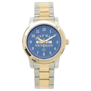 Unisex Oversized Two-Tone Bracelet Watch Armbandsur