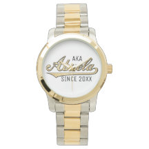 Unisex Oversized Two Tone Watch Abuela