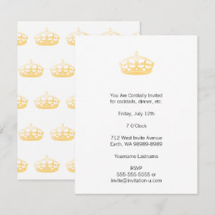 Unisex Palace Salon Jubilee Krona Inbjudningar