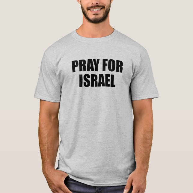 UNISEX, Palestina för Israel T Shirt (Framsida)