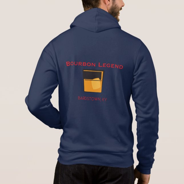 Unisex Pullover Hoodie - Bourbon Legend T Shirt (Baksida)
