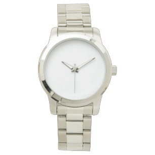 Unisex Silver Oversized Bracelet Watch Armbandsur