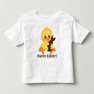 Unisex- småbarn för påskchick- och chokladkanin tee
