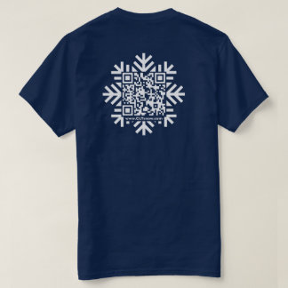 Unisex Snöflinga QR-kod T-Shirt