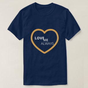 Unisex sommar kärlek Blå svart T- skjorta T Shirt