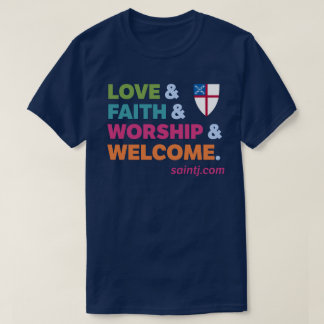 Unisex St. James färgglad välkomst T Shirt