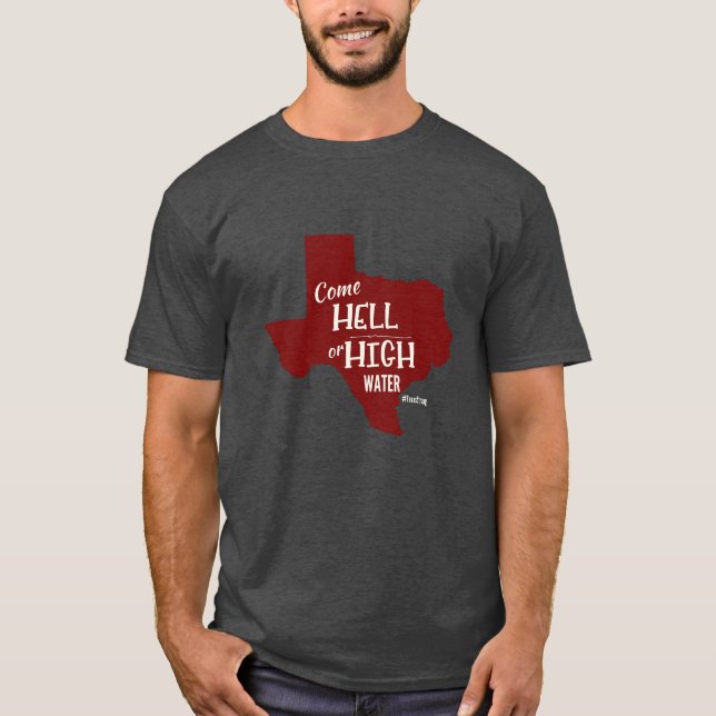 Unisex- stark T-tröja för helvete- eller T-shirt (Framsida)