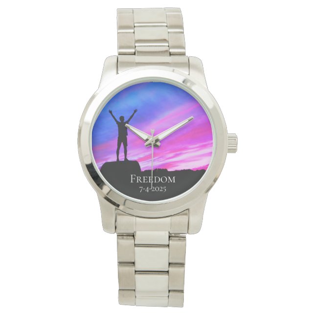 *~* Unisex Studenten Pension Freedom Award Armbandsur (Framsida)