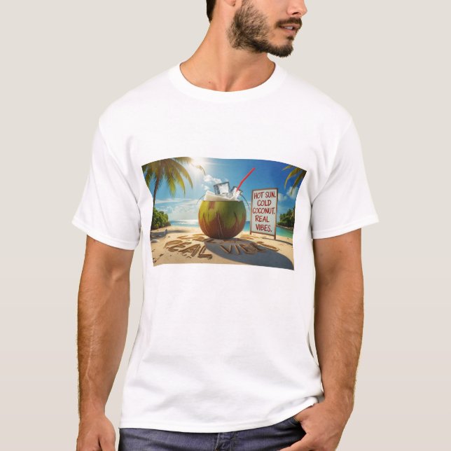 unisex t shirt- Beach-bäran Shirt (Framsida)