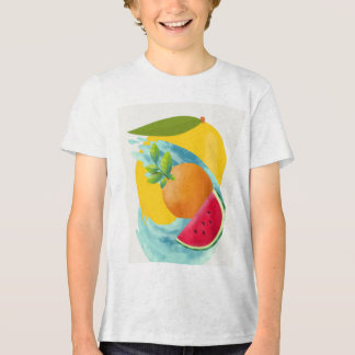 Unisex T-shirt för barn i vitt