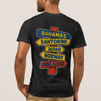 Unisex T-Shirt för reseskyltar