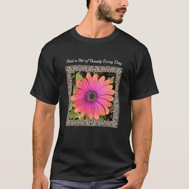 Unisex T-shirt med Brilliant Gazania (Framsida)