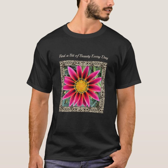 Unisex T-shirt med Brilliant Gazania (Framsida)