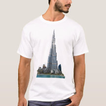 Unisex T-shirt med Burj Khalifa-logotyp