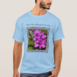 Unisex T-shirt med Magenta Baboon Flower