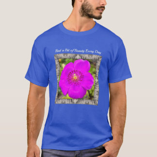 Unisex T-shirt med Magenta Sten Purslane