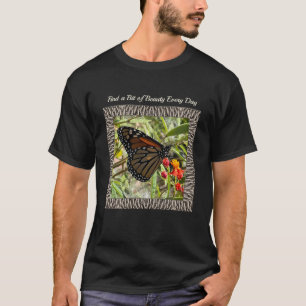 Unisex T-shirt med Monarch på Milkweed