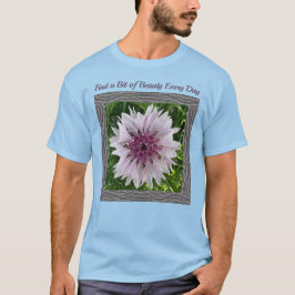 Unisex T-shirt med Rosa Coneflower