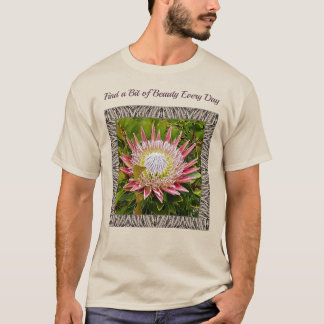 Unisex T-shirt med Striking Protea