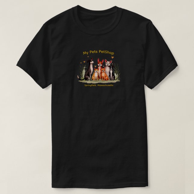 Unisex T-Shirt Mina Husdjur (Design framsida)