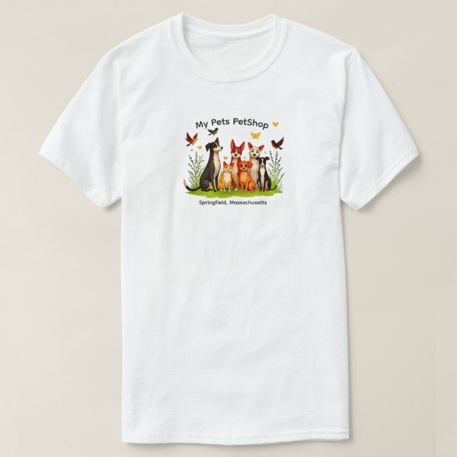 Unisex T-Shirt My Pets (Design framsida)