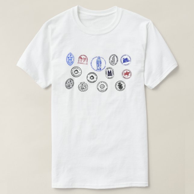 Unisex T-Shirt Saint James Way (Design framsida)