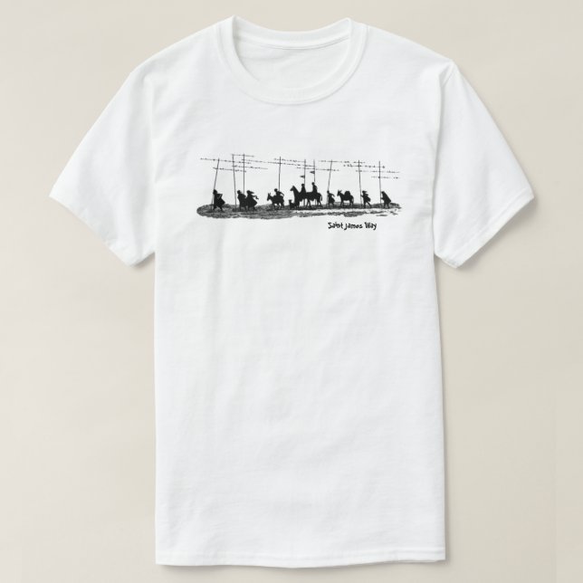 Unisex T-Shirt Saint James Way (Design framsida)
